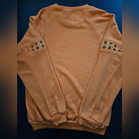 Vintage - "Saturdays" Orange Sweatshirt - NWOT - Size M - Picture 6 of 7